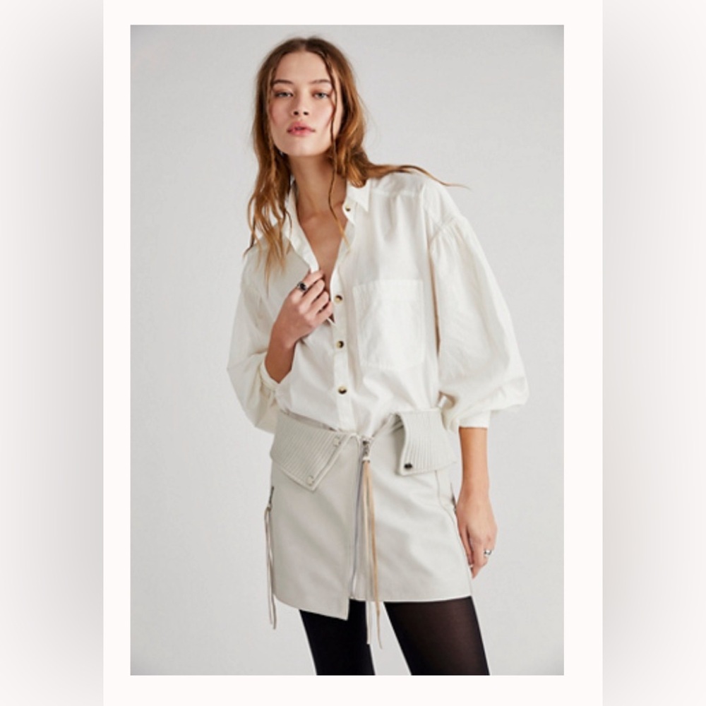 Understated Leather Thelma Skirt